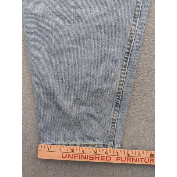 VINTAGE Levi's 522 Jeans Womens 24 Short Light Wash Tapered High Rise USA 90s - Picture 7 of 15